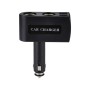 QC 3.0 Dual USB Ports 6A with 2 Socket Cigarette Lighter Splitter Car Charger