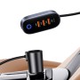 USAMS US-CC161 156W Car Cigarette Lighter Extension with Cable & Four Ports Fast Charger(Black)