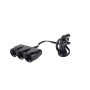 3 in 1 Car Cigarette Lighter Socket High Power Car Charger, Cable Length: 1.5m
