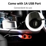 1 to 3 Car Cigarette Socket with 1A USB Port for Charging