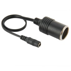 5.5 x 2.1mm Female Cigarette Lighter Socket Plug Connector Charger Cable Adapter, Length: 30cm