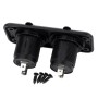 5V 2.1A Dual-USB Ports 20A Car Cigarette Lighter Socket Car Charger(Black)