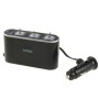 In Car USB & Triple Sockets with Switch for GPS / Mobile Phone / PDA