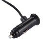 WF-0096 Triple Socket 12V/24V Car Cigarette Lighter USB Power(Black)