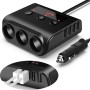 TR12 3 в 1 100W 4USB CAR Sigarette LIGHTER с дисплеем напряжения выключателя