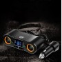 ZnB02 Car Charger Dual USB -автомобиль зажигалка (синий свет)