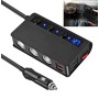 TR24 Universal Car 3 In 1 Cigarette Lighter Port Extension Charger 4 Port USB Charger With Independent Switch