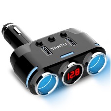 Янту B39 сигаретные зажигалки автомобили многофункциональный USB -быстро зарядка автомобильное зарядное устройство беспроводное напряжение