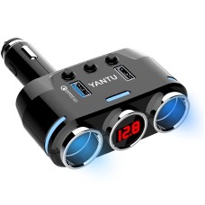 Янту B39 сигаретные зажигалки автомобили многофункциональный USB -быстро зарядка автомобильное зарядное устройство беспроводное напряжение Qualcomm