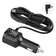H519 Car Charger Driving Recorder Power Cord Dual USB With Display Charging Line, Specification: Mini Right Elbow