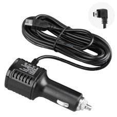 H519 Car Charger Driving Recorder Power Cord Dual USB With Display Charging Line, Specification: Mini Left Elbow