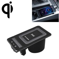 HFC-1052 CAR QI Стандартное беспроводное беспроводное зарядное устройство 15W / 10 Вт быстрая зарядка для Audi A6L 2019-2022, левое вождение