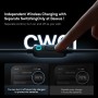 Baseus CW01 40W Magnetic Wireless Charging Car Holder, Interface:USB-C / Type-C(Black)