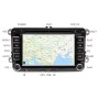 K0212 HD 7 inch Car Rear View Mirror Monitor Camera DVD Player GPS Navigation Player Stereo Radio for Volkswagen, Australia Map