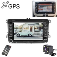 K0212 HD 7 inch Car Rear View Mirror Monitor Camera DVD Player GPS Navigation Player Stereo Radio for Volkswagen, Europe Map