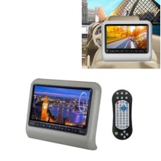 9 inch Car Rear Row HD External Headrest DVD Player Display + MP5(Grey)