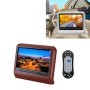 9 inch Car Rear Row HD External Headrest DVD Player Display + MP5(Brown)