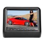 9 inch Car Rear Row HD External Headrest DVD Player Display + MP5(Brown)