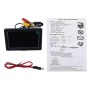 Universal 4.3 inch Car High Definition Monitor with Adjustable Angle Holder, Support Reverse Automatic Screen Function