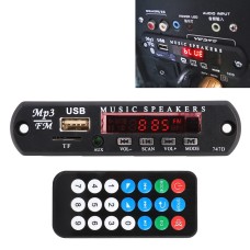 Автомобиль 12V Audio MP3 -плеер Decoder Board FM Radio TF USB 3,5 мм Aux, без Bluetooth и записи