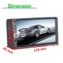 7036UM HD 7 inch Universal Car Radio Receiver MP5 Player, Support FM & AM & Bluetooth & TF Card & Hand-free Calling & Phone Link