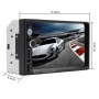 7010B HD 2 Din 7 inch Car Bluetooth Radio Receiver MP5 Player, Support FM & USB & TF Card