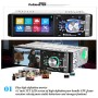 4012B HD 1 Din 4.1 inch Car Bluetooth Radio Receiver MP5 Player, Support FM & TF Card, with Steering Wheel Remote Control