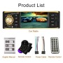 4019B HD 1 Din 4.0 inch Car Bluetooth Radio Receiver MP5 Player, Support FM & TF Card, with Steering Wheel Remote Control
