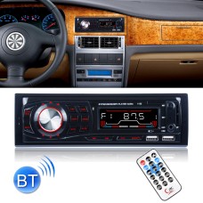 1132 Single Din Car Audio FM Radio Stereo Receiver Bluetooth MP3 Player, Support USB / SD Card / AUX, with Remote Control