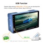 7701 7 -дюймовый 1080p HD Touchscreen Double Din Stereo Car Receiver Player MP5, ссылка с телефона Android, поддержка Bluetooth / USB / TF / FM / задний вид / DVR в