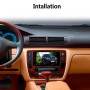 6155C HD 2 DIN 7 -дюймовый автомобильный радиоприемник MP5 Player, Android 8.1, поддержка ссылки на телефон и FM & AM & Bluetooth & Wi -Fi & GPS для Toyota