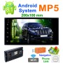 6155C HD 2 DIN 7 -дюймовый автомобильный радиоприемник MP5 Player, Android 8.1, поддержка ссылки на телефон и FM & AM & Bluetooth & Wi -Fi & GPS для Toyota