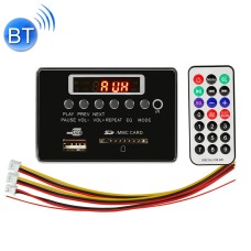 Car 5V Audio MP3 Player Decoder Board FM Radio SD Card USB AUX, with Bluetooth / Remote Control(Black)