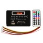 Car 12V Audio MP3 Player Decoder Board FM Radio SD Card USB AUX, with Bluetooth / Remote Control(Black)