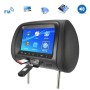 Car 1080P HD Headrest Screen Display MP5 Player Support USB/SD Playback / FM Transmission (Beige)