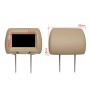 Car 1080P HD Headrest Screen Display MP5 Player Support USB/SD Playback / FM Transmission (Beige)