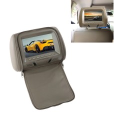 Car 1080P HD Headrest Screen Display MP5 Player Support USB/SD Playback / FM Transmission with Zipper (Grey)