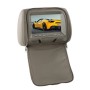 Car 1080P HD Headrest Screen Display MP5 Player Support USB/SD Playback / FM Transmission with Zipper (Grey)