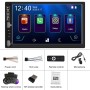 A2891 7 inch Car HD MP5 Carplay Bluetooth Music Player Reversing Image All-in-one Machine Support FM / U Disk with Remote Controler, Style:Standard