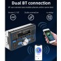 7 Colors Lighting 2 Din Car Radio Bluetooth USB MP3 Player