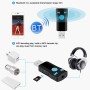 BC07 Mini Brushed Texture USB Bluetooth Receiver MP3 Player SD/TF Card Reader with Microphone & Audio Cable, Support Handsfree & AUX Output & 32GB Micro SD / TF Card & Two-sided USB Port Connecting