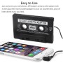 3.5mm Jack Plug CD Car Cassette Stereo Adapter Tape Converter AUX Cable CD Player(Black)