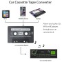 3.5mm Jack Plug CD Car Cassette Stereo Adapter Tape Converter AUX Cable CD Player(Black)