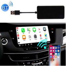 Wired To Wireless Carplay Module Car And Mobile Phone Bluetooth Interconnection for Apple Mobile Phones, Suitable For Ford(Black Square)