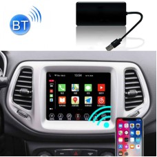 Навигационная машина, подключенная к беспроводной коробке CarPlay, подходит для Apple Mobile Phone, подходит для Jeep Cherokee / Renegade / Compass / Commander / Wrangler (Черный квадрат)