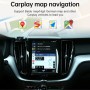 Автомобильная навигация CarPlay Module Беспроводной Bluetooth Connection Проекция мобильного телефона для Apple, подходящая для Volvo XC60 XC40 XC90 S60 S90 (черный квадрат)