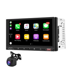 A2916 7 inch Dual-spindle Universal MP5 Car Carplay MP4 Player, Style: Standard+AHD Camera
