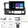 For Honda Civic 10.1 inch Android WiFi Navigation Machine, Style: Standard+4 Light Camera(2+32G)