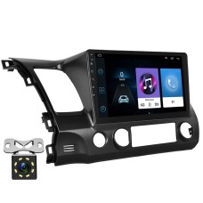 For Honda Civic 10.1 inch Android WiFi Navigation Machine, Style: Standard+8 Light Camera(1+16G)