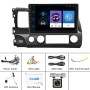 For Honda Civic 10.1 inch Android WiFi Navigation Machine, Style: Standard+12 Light Camera(2+32G)
